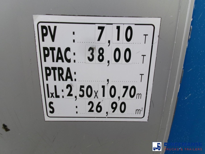 Tank semi-trailer Magyar Bitumen tank inox 32 m3 / 1 comp: picture 18