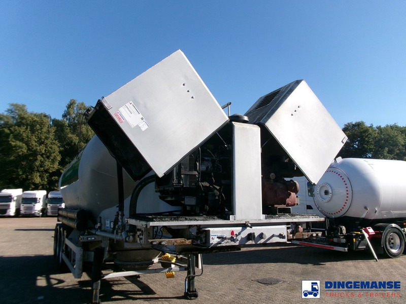 Tank semi-trailer SPITZER Powder tank alu 37 m3 / 1 comp + compressor: picture 17