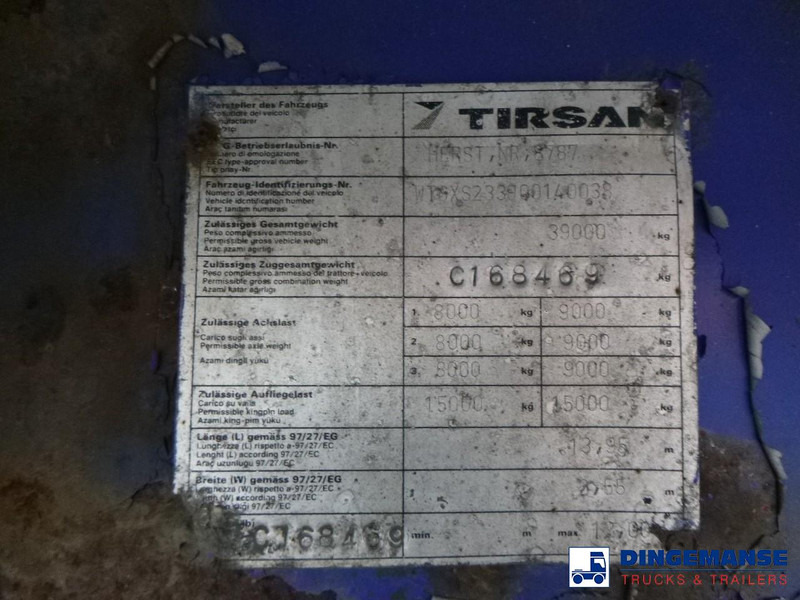 Dropside/ Flatbed semi-trailer Tirsan 3 axle Platform trailer: picture 10