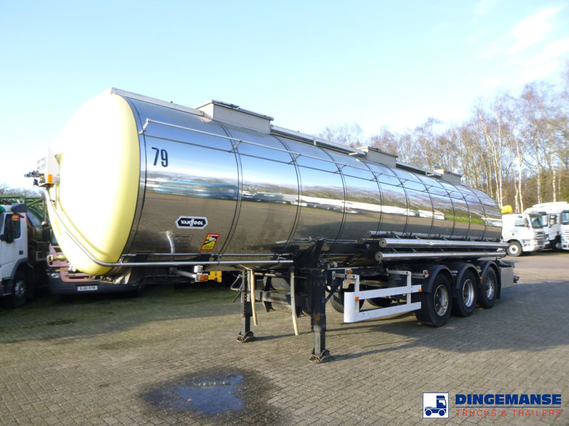 Van Hool Chemical tank inox 30 m3 / 3 comp - Tank trailer: picture 1 Van Hool Chemical tank inox 30 m3 / 3 comp - Tank trailer: picture 1
