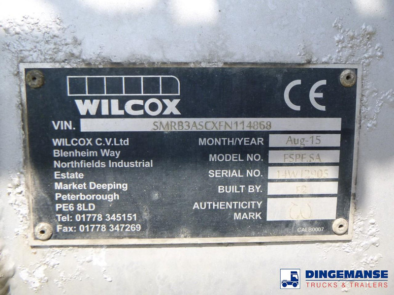 Tipper semi-trailer WILCOX Tipper trailer alu 55 m3 + tarpaulin: picture 13