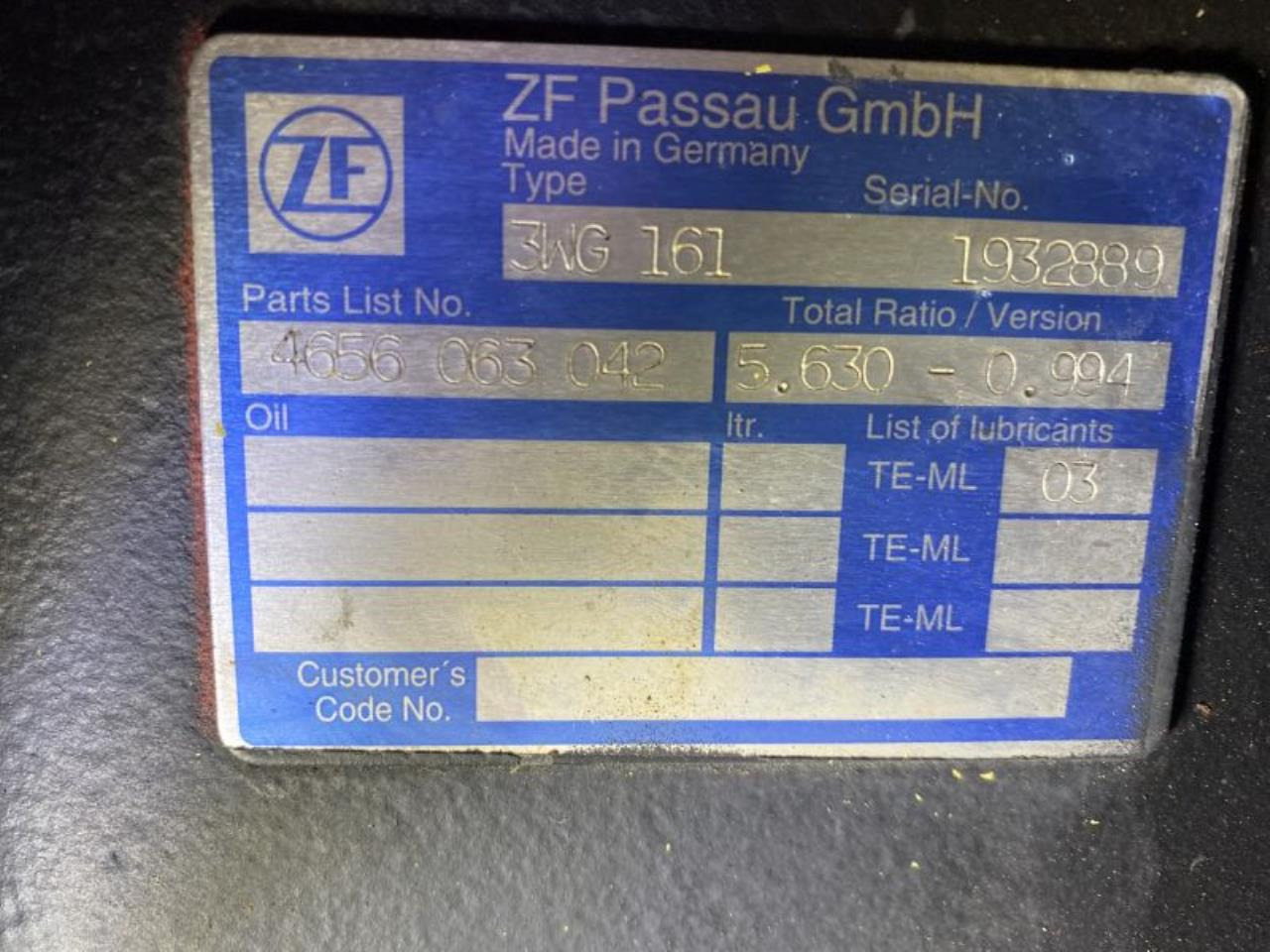 ZF 3WG161 - Transmission for Material handling equipment: picture 3 ZF 3WG161 - Transmission for Material handling equipment: picture 3