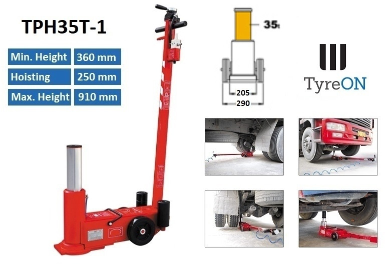 TPH35T-1 Air hydraulic jack 35 Tons - Garage equipment: picture 1 TPH35T-1 Air hydraulic jack 35 Tons - Garage equipment: picture 1