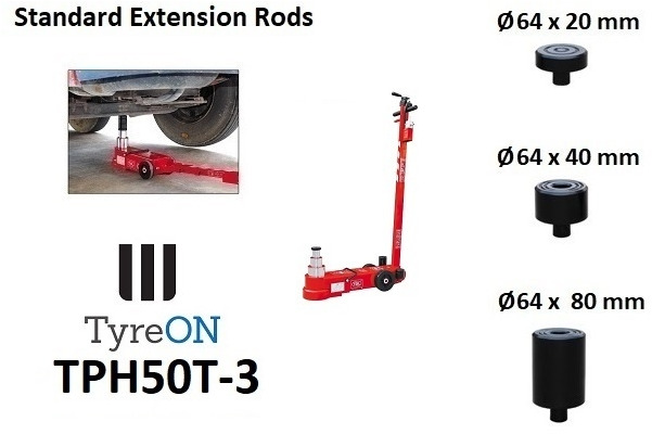 TPH50T-3 Air hydraulic jack 50 Tons - Minimum height 15 cm - Garage equipment: picture 2 TPH50T-3 Air hydraulic jack 50 Tons - Minimum height 15 cm - Garage equipment: picture 2