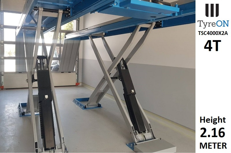 TSC4000X2A Alignment scissor lift - On floor - Free wheel lifting system - 4.8 m lightened runways - 4T - Mounted on the floor - Garage equipment: picture 3 TSC4000X2A Alignment scissor lift - On floor - Free wheel lifting system - 4.8 m lightened runways - 4T - Mounted on the floor - Garage equipment: picture 3