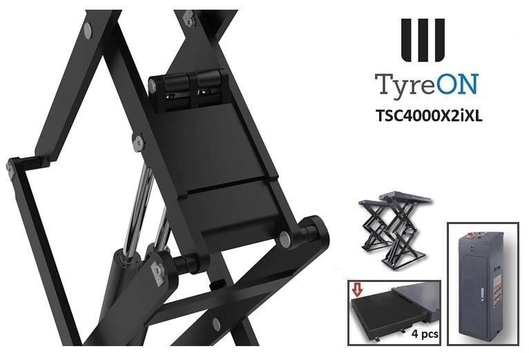 TSC4000X2iXL In floor scissor lift - Double extensions - 12 cm installation depth - Hydromechanically locked - No compressed air required - 4T - Garage equipment: picture 4 TSC4000X2iXL In floor scissor lift - Double extensions - 12 cm installation depth - Hydromechanically locked - No compressed air required - 4T - Garage equipment: picture 4