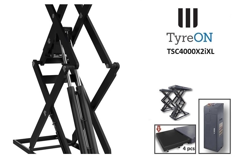 TSC4000X2iXL In floor scissor lift - Double extensions - 12 cm installation depth - Hydromechanically locked - No compressed air required - 4T - Garage equipment: picture 5 TSC4000X2iXL In floor scissor lift - Double extensions - 12 cm installation depth - Hydromechanically locked - No compressed air required - 4T - Garage equipment: picture 5