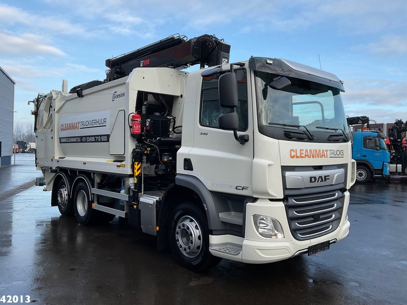 Garbage truck DAF FAN CF 340 Hiab 23 ton/meter laadkraan: picture 6