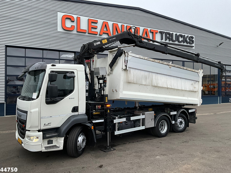 DAF FAN LF 220 Euro 6 Hiab 11 Tonmeter laadkraan Just 166.649 Km! - Tipper, Crane truck: picture 1 DAF FAN LF 220 Euro 6 Hiab 11 Tonmeter laadkraan Just 166.649 Km! - Tipper, Crane truck: picture 1