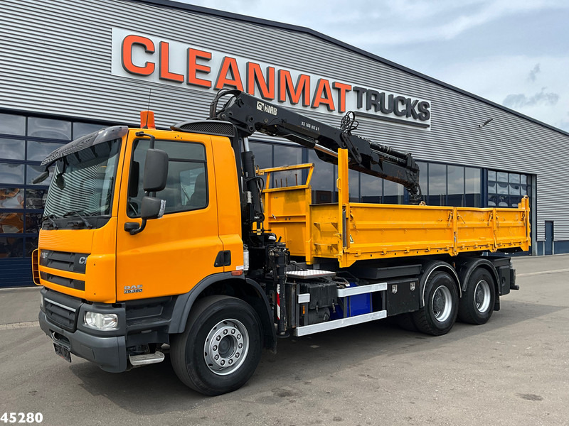 DAF FAT 75 CF 340 6x4 Manual Full steel Hiab 16 Tonmeter laadkraan - Tipper, Crane truck: picture 3 DAF FAT 75 CF 340 6x4 Manual Full steel Hiab 16 Tonmeter laadkraan - Tipper, Crane truck: picture 3