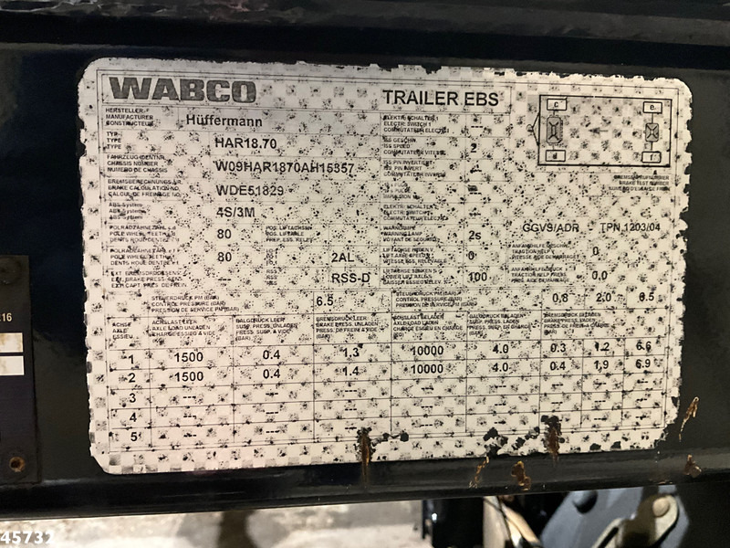 Huffermann 2-assige container aanhangwagen leasing Huffermann 2-assige container aanhangwagen: picture 10