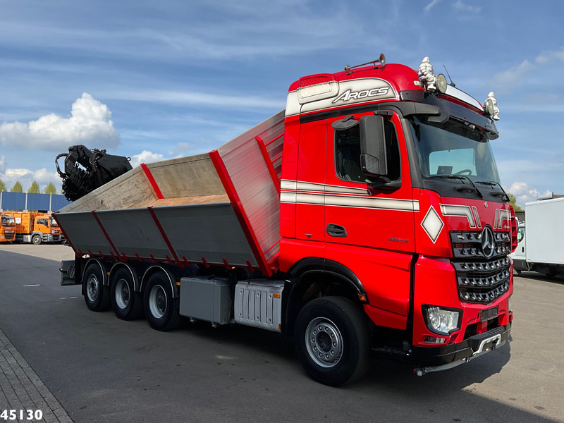 Tipper, Crane truck Mercedes-Benz Arocs 3263 8x4 Hiab 37 Tonmeter laadkraan + Fly-Jib: picture 8