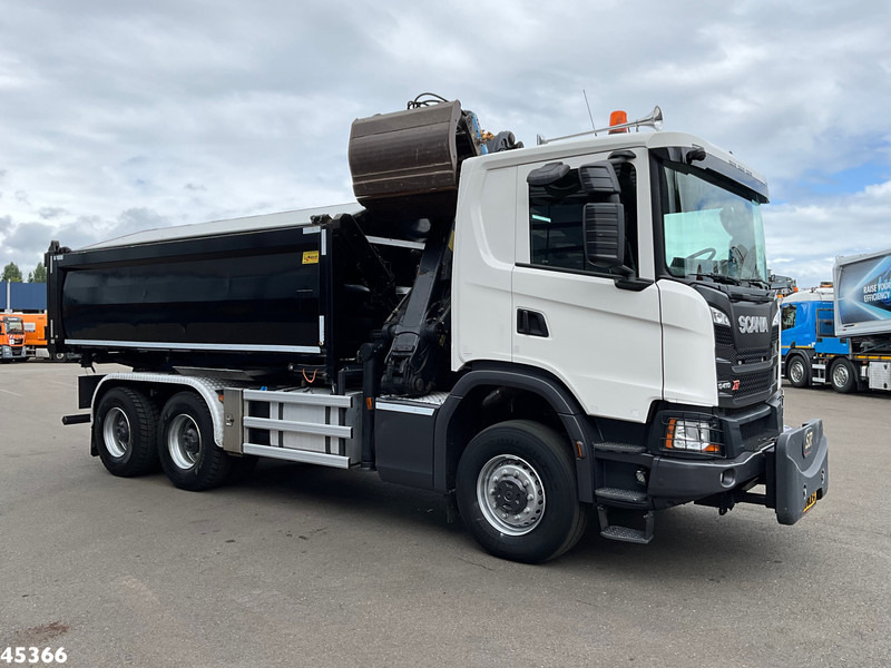 Scania G 410 6x6 Euro 6 Palfinger 17 Tonmeter Z-kraan - Tipper, Crane truck: picture 4 Scania G 410 6x6 Euro 6 Palfinger 17 Tonmeter Z-kraan - Tipper, Crane truck: picture 4