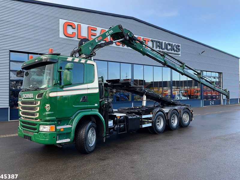 Scania G 490 8x4 Euro 6 Hiab 24 Tonmeter laadkraan - Cable system truck, Crane truck: picture 1 Scania G 490 8x4 Euro 6 Hiab 24 Tonmeter laadkraan - Cable system truck, Crane truck: picture 1