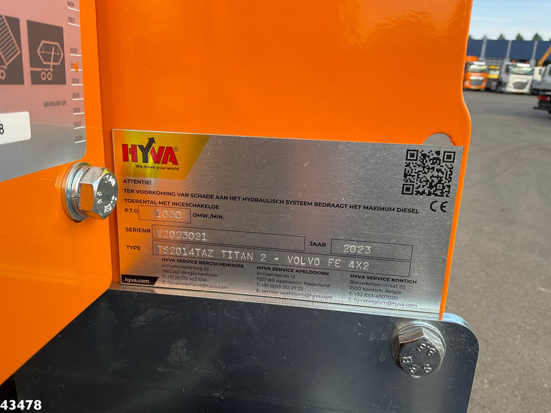 Skip loader truck Volvo FE 350 Hyva 14 Ton portaalarmsysteem: picture 17