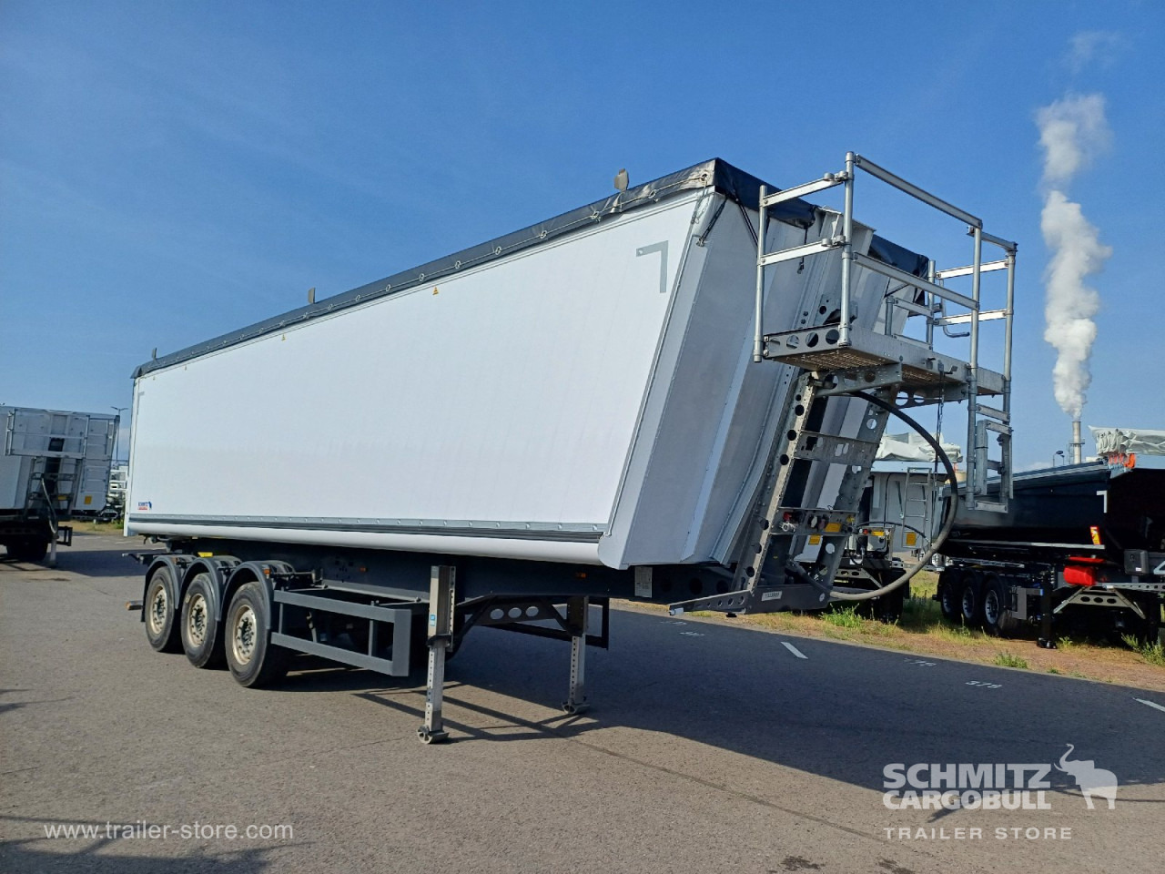 SCHMITZ Auflieger Kipper Alukastenmulde 52m³ - Tipper semi-trailer: picture 1 SCHMITZ Auflieger Kipper Alukastenmulde 52m³ - Tipper semi-trailer: picture 1