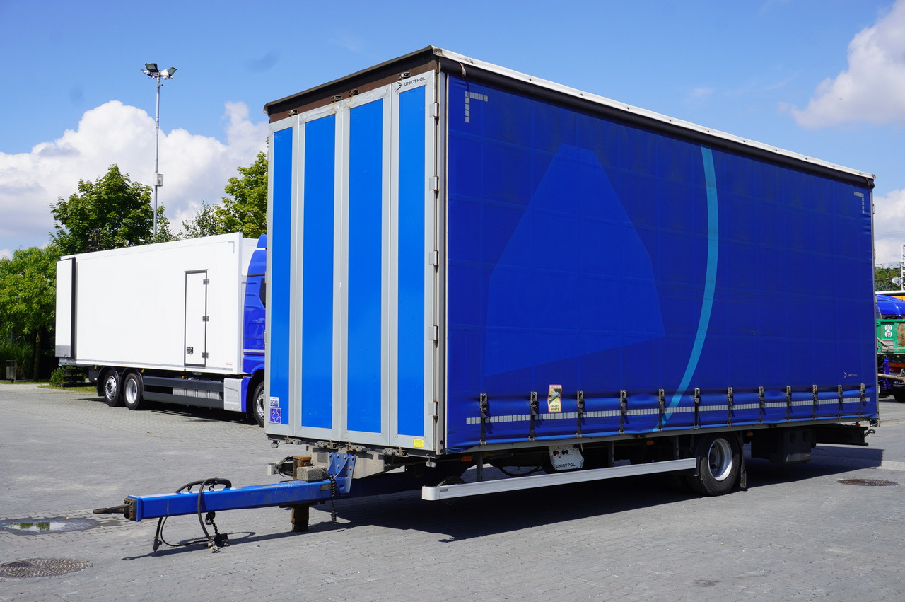 Curtainsider trailer Gniotpol Tandem trailer / 10t / 2018 / 19 pallets: picture 1