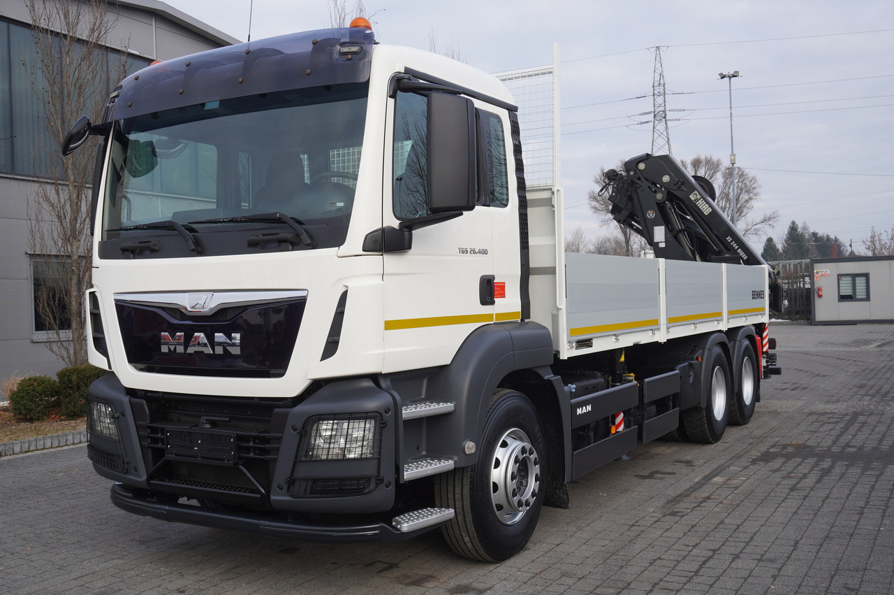 MAN TGS 26.400 / HDS HIAB 244 EP-4 HIDUO 8500 kg / 6x4 - Dropside/ Flatbed truck, Crane truck: picture 2 MAN TGS 26.400 / HDS HIAB 244 EP-4 HIDUO 8500 kg / 6x4 - Dropside/ Flatbed truck, Crane truck: picture 2