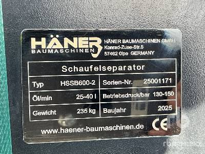 HAENER HSSB600-2 Separator (Unused) - Excavator bucket: picture 5 HAENER HSSB600-2 Separator (Unused) - Excavator bucket: picture 5