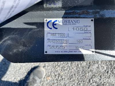 MUSTANG HM1500 (Unused) - Hydraulic hammer: picture 3 MUSTANG HM1500 (Unused) - Hydraulic hammer: picture 3