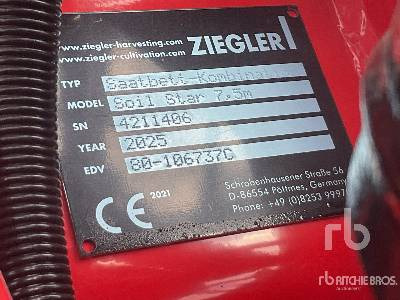 ZIEGLER SOIL STAR 7501 (Unused) - Cultivator: picture 5 ZIEGLER SOIL STAR 7501 (Unused) - Cultivator: picture 5
