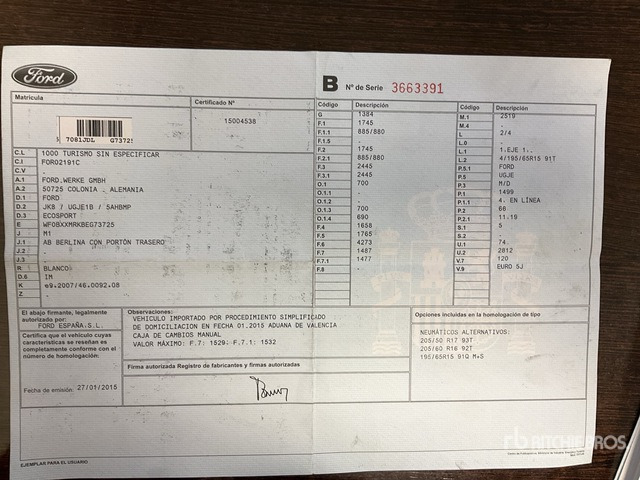 2015 Ford ECO SPORT Automobile - SUV: picture 2 2015 Ford ECO SPORT Automobile - SUV: picture 2