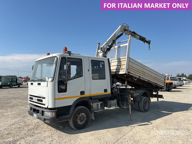 2002 Iveco Eurocargo 80E15 2002 PM 5022 2500 kg on Crew Cab Dump Truck with Crane - Flail mower/ Mulcher: picture 1 2002 Iveco Eurocargo 80E15 2002 PM 5022 2500 kg on Crew Cab Dump Truck with Crane - Flail mower/ Mulcher: picture 1