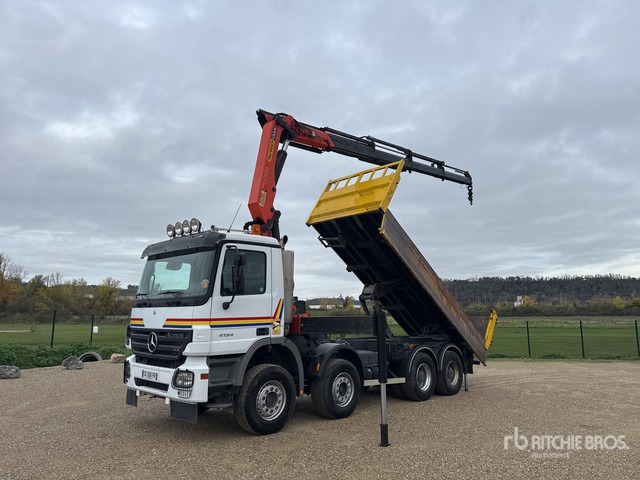 2006 Mercedes-Benz Actros 4154 2006 Palfinger PK27002 8500 kg ... Dump Truck with Crane - Tipper: picture 2 2006 Mercedes-Benz Actros 4154 2006 Palfinger PK27002 8500 kg ... Dump Truck with Crane - Tipper: picture 2