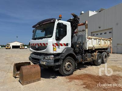RENAULT KERAX 370 2007 Hiab 166E-3 HIPRO 6000 kg ... - Tipper, Crane truck: picture 1 RENAULT KERAX 370 2007 Hiab 166E-3 HIPRO 6000 kg ... - Tipper, Crane truck: picture 1