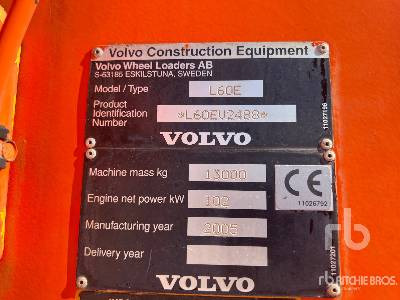 VOLVO L60E Chargeuse Sur Pneus - Wheel loader: picture 5 VOLVO L60E Chargeuse Sur Pneus - Wheel loader: picture 5