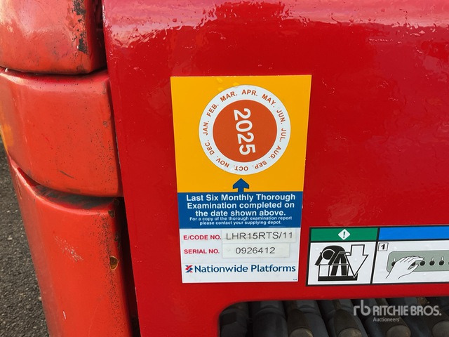 2013 Nifty-Lift HR15D 4WD Diesel Articulating Boom Lift - Articulated boom: picture 5 2013 Nifty-Lift HR15D 4WD Diesel Articulating Boom Lift - Articulated boom: picture 5