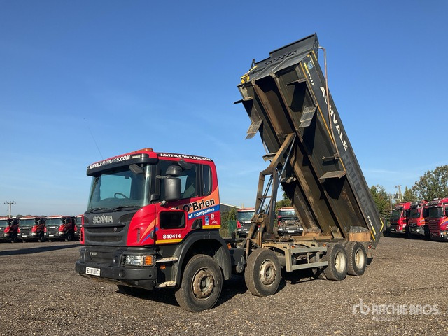 Tipper 2018 Scania P410 8x4 Twin-Steer Tri/A Dump Truck: picture 1