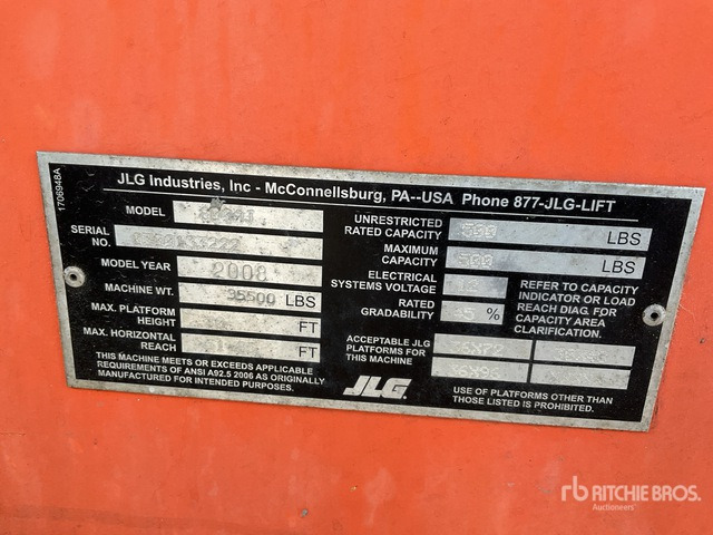 2008 JLG 800AJ 4WD Diesel Articulating Boom Lift - Articulated boom: picture 3 2008 JLG 800AJ 4WD Diesel Articulating Boom Lift - Articulated boom: picture 3