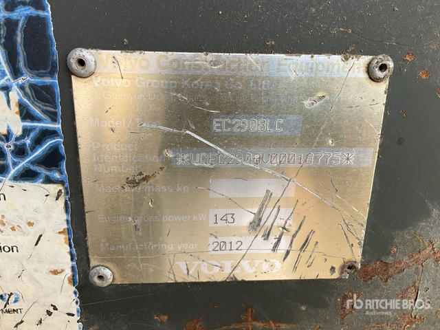 2012 Volvo EC290BLC - Crawler excavator: picture 3 2012 Volvo EC290BLC - Crawler excavator: picture 3