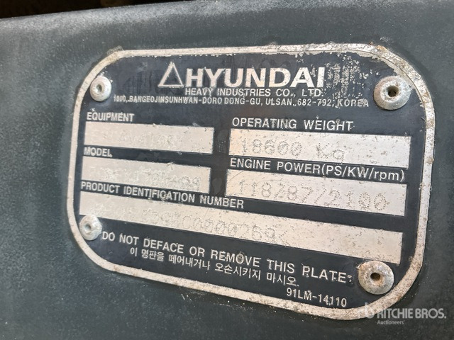 2013 Hyundai Robex 170W-9S - Wheel excavator: picture 2 2013 Hyundai Robex 170W-9S - Wheel excavator: picture 2