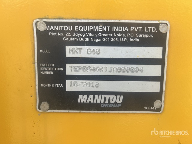 2018 Manitou MXT840 Telehandler - Telescopic handler: picture 3 2018 Manitou MXT840 Telehandler - Telescopic handler: picture 3