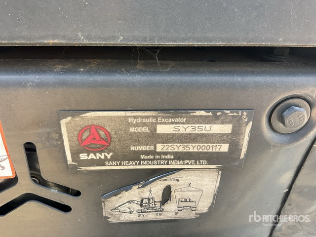 2022 Sany SY35U Mini Excavator: <6.6t - Mini excavator: picture 5 2022 Sany SY35U Mini Excavator: <6.6t - Mini excavator: picture 5