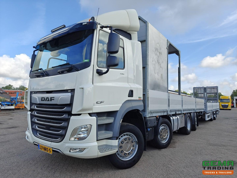 DAF CF 430 FAX 8x2/6 Dagcabine Euro6D - Machine Transporter + 2assige Aanhanger - Hydraulische Rampen - Afneembare 10.000L WaterTank - 20.000km! Origineel - Autotransporter truck: picture 1 DAF CF 430 FAX 8x2/6 Dagcabine Euro6D - Machine Transporter + 2assige Aanhanger - Hydraulische Rampen - Afneembare 10.000L WaterTank - 20.000km! Origineel - Autotransporter truck: picture 1