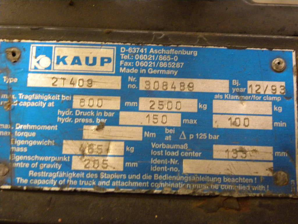 Kaup Double pallet handler - Attachment: picture 3 Kaup Double pallet handler - Attachment: picture 3