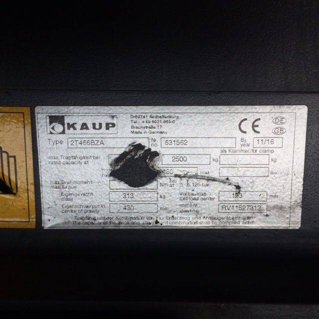 Kaup Fork positioner with sideshift - Attachment: picture 3 Kaup Fork positioner with sideshift - Attachment: picture 3