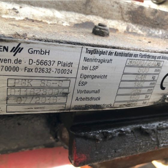 Dürwen Fork clamp with separate side shift - Clamp for Material handling equipment: picture 1 Dürwen Fork clamp with separate side shift - Clamp for Material handling equipment: picture 1