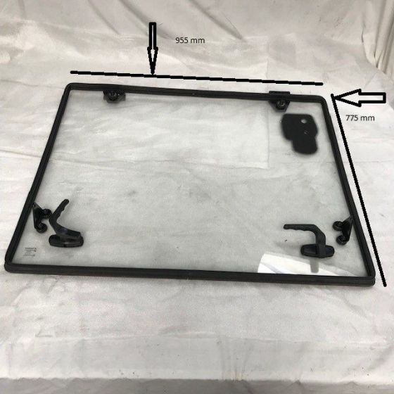 Front window for Komatsu series 4024 - Window and parts for Material handling equipment: picture 1 Front window for Komatsu series 4024 - Window and parts for Material handling equipment: picture 1