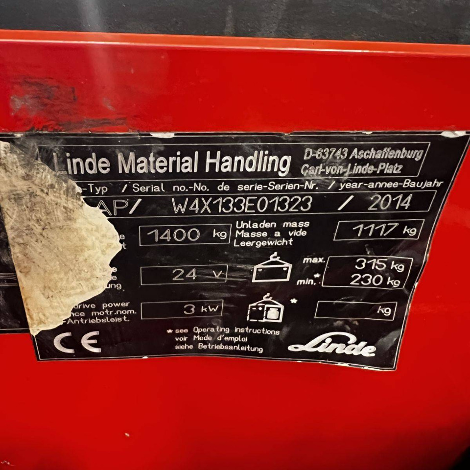 Stacker Linde L14AP (133): picture 6 Stacker Linde L14AP (133): picture 6