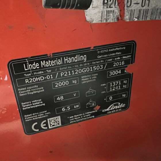 Linde R20 HD (1120) - Reach truck: picture 5 Linde R20 HD (1120) - Reach truck: picture 5