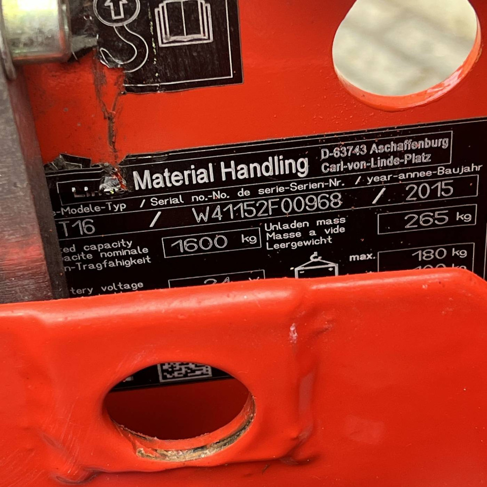 Pallet truck Linde T16 (1152): picture 13
