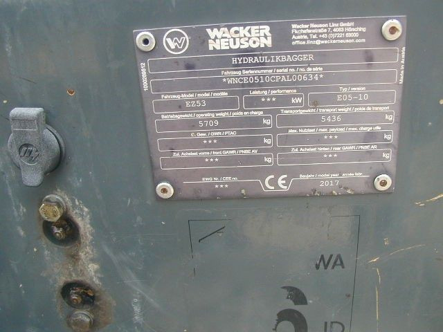 Wacker EZ53 leasing Wacker EZ53: picture 6 Wacker EZ53 leasing Wacker EZ53: picture 6