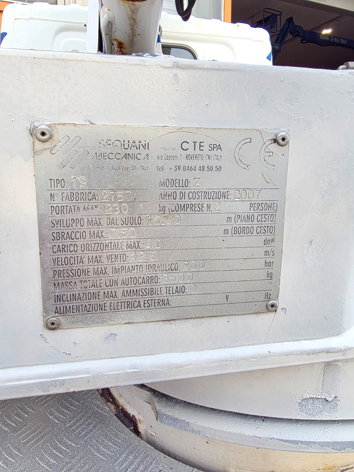 CTE Z 19 - Truck mounted aerial platform: picture 4 CTE Z 19 - Truck mounted aerial platform: picture 4