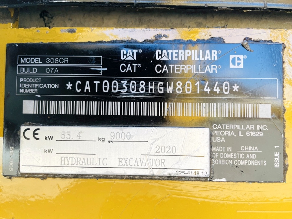 Caterpillar 308 CR (3966) - Mini excavator: picture 3 Caterpillar 308 CR (3966) - Mini excavator: picture 3