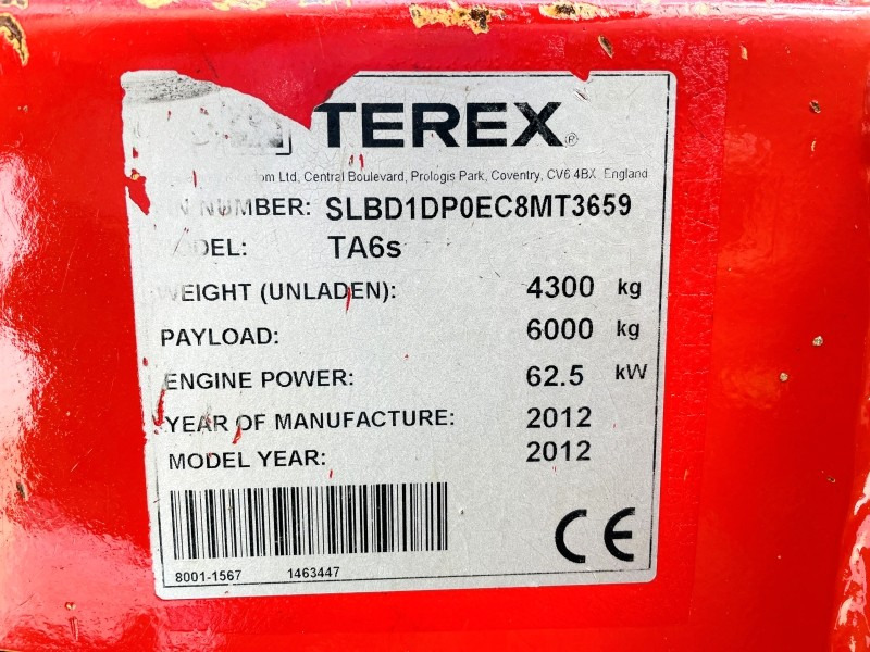 Terex TA6 (3594) - Mini dumper: picture 2 Terex TA6 (3594) - Mini dumper: picture 2
