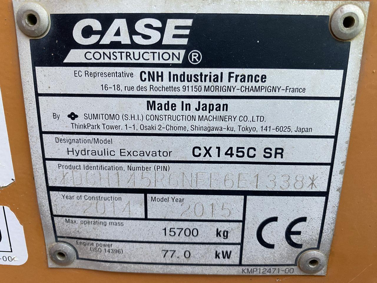 Case CX145C leasing Case CX145C: picture 10
